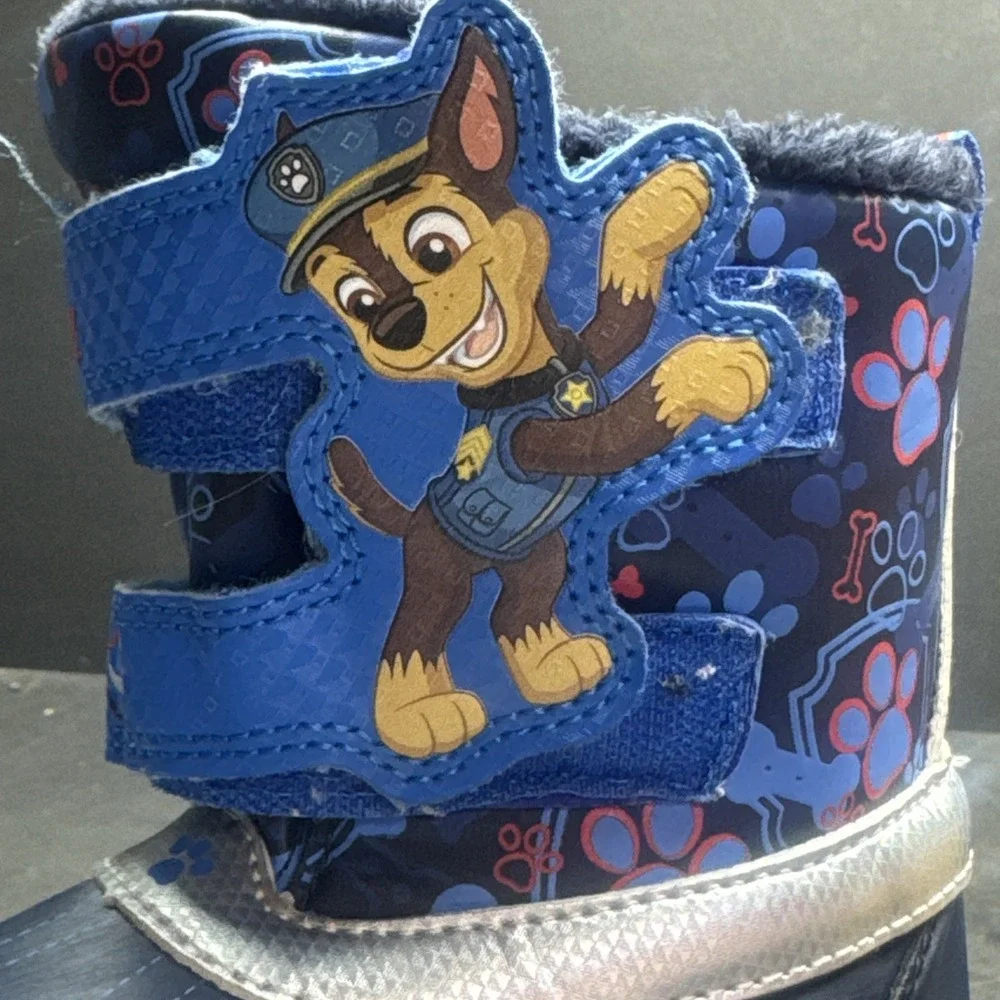 Nickelodeon Paw Patrol Marshall Light-Up Fleece Lined Boots Toddler Size 9‎